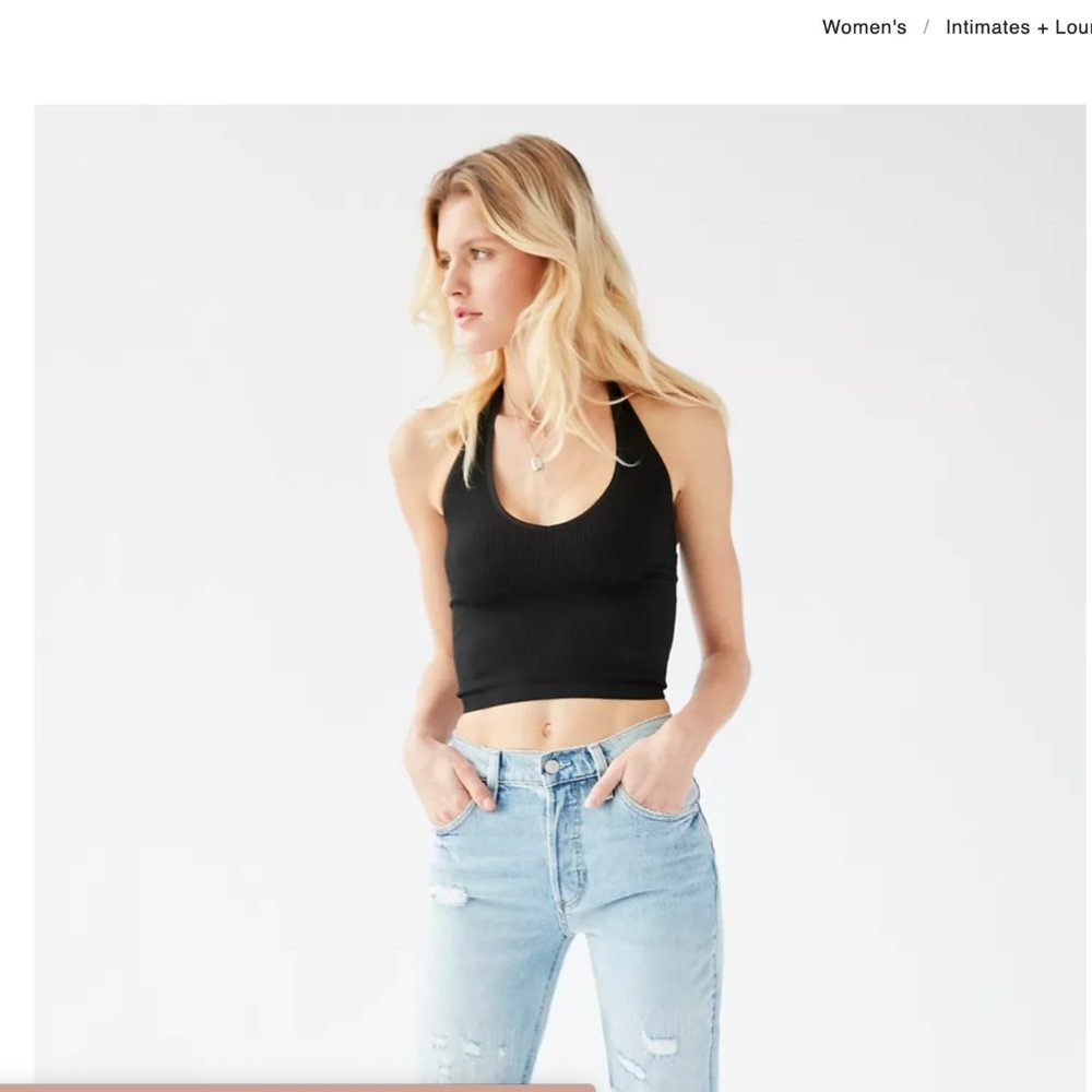 NWOT Out From Under Jackie Seamless Halter Bra Top